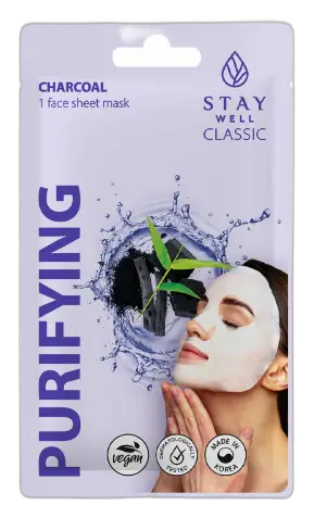 Stay Well Classic Mask Purifying Charcoal