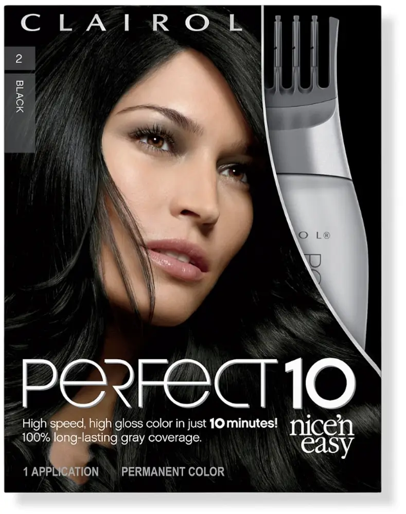 Clairol Nice'N Easy Perfect 10 Permanent Color 2 Black
