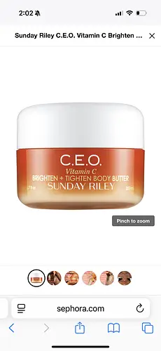 Sunday Riley Vitamin C Brighten & Tighten Body Butter