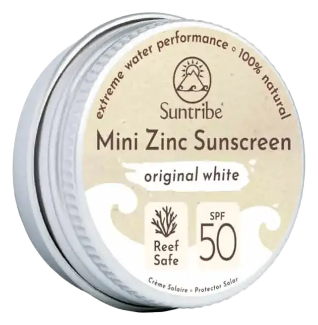 Suntribe Natural Mineral Face & Sport Mini Zinc Sunscreens SPF 50