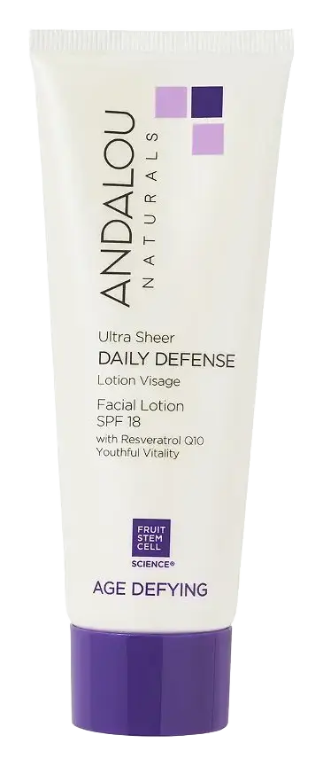 Andalou Naturals Age Defying Ultra Sheer Daily Defense Facial Lotion SPF 18
