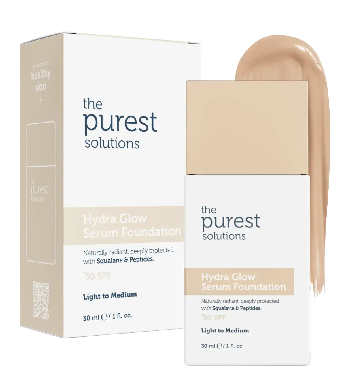 The Purest Solutions Hydra Glow Serum Foundation SPF 50+ Light To Medium