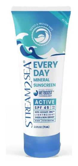 Stream2Sea Every Day Active Mineral Sunscreen SPF 45