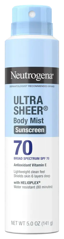 Neutrogena Ultra Sheer Body Mist Sunscreen Spray SPF 70