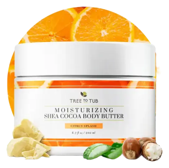 Tree to Tub Moisturizing Shea Cocoa Body Butter Citrus Splash