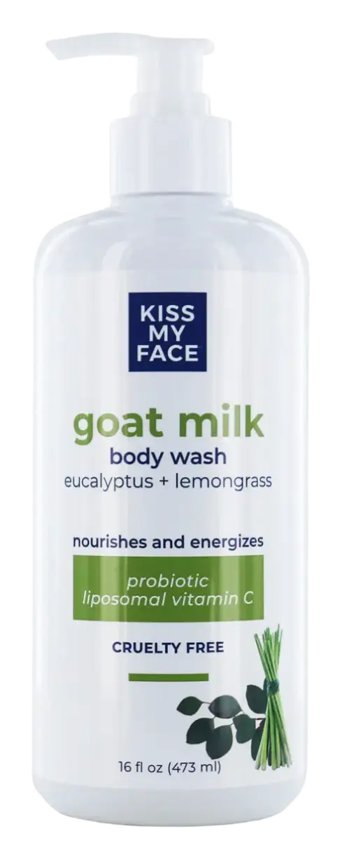 Kiss My Face Goat Milk Body Wash Eucalyptus + Lemongrass