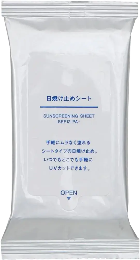 Muji Sunscreen Wipes SPF 12 PA+