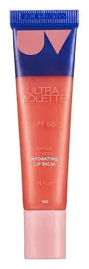 Ultra Violette Sheen Screen Hydrating Lip Balm SPF 50 Peach