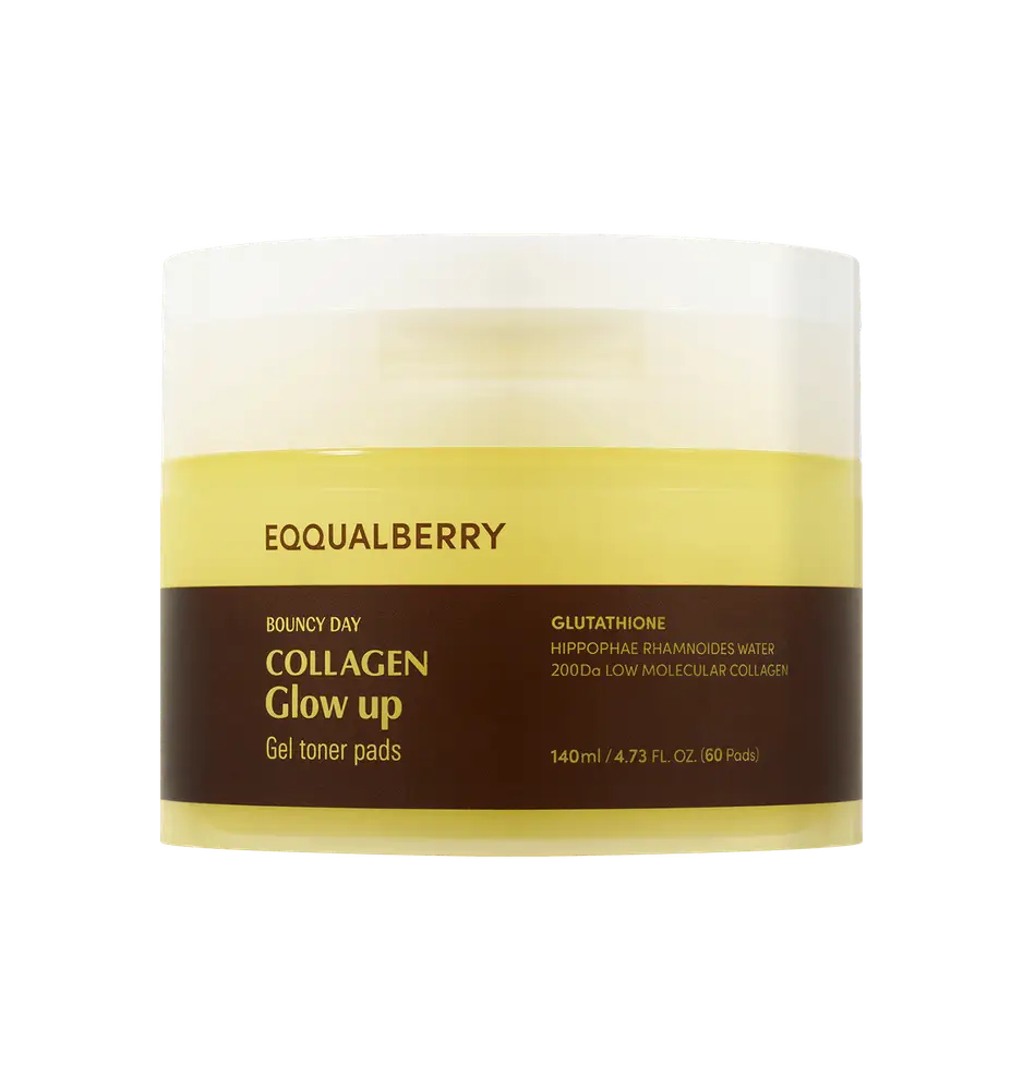 Eqqualberry Collagen Glow Up Gel Toner Pads