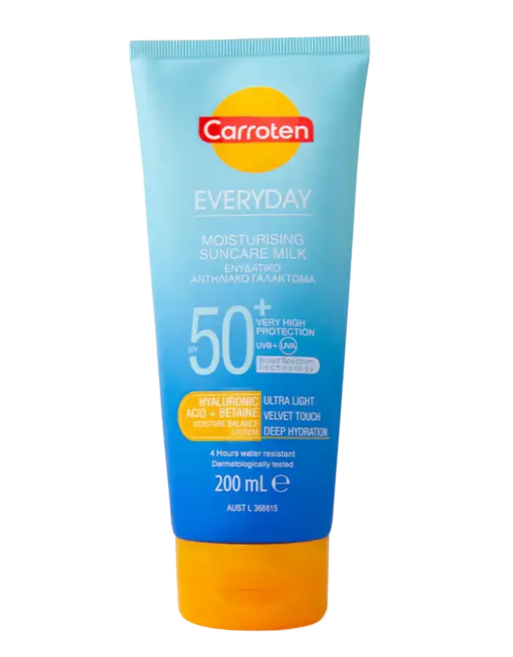 Carroten Everyday Moisturising Suncare Milk SPF 50+ Australia