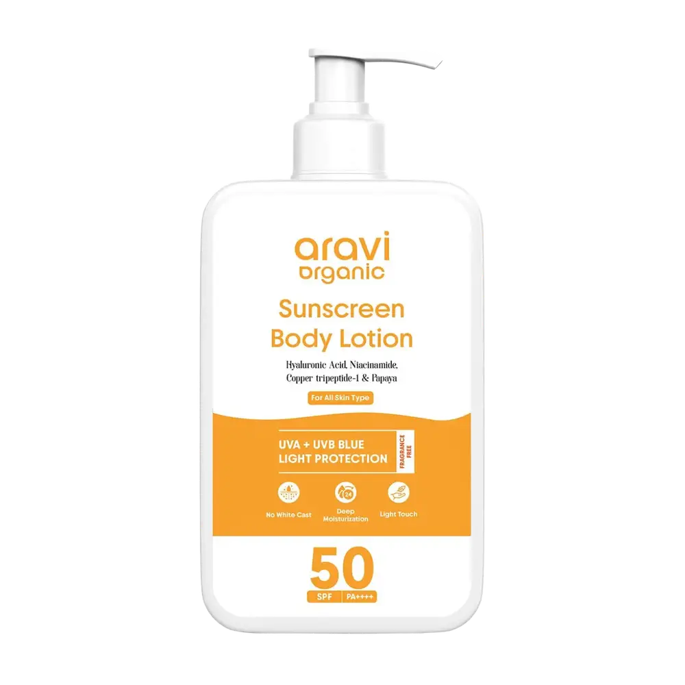 Aravi Organic Sun Screen Body Lotion SPF 50