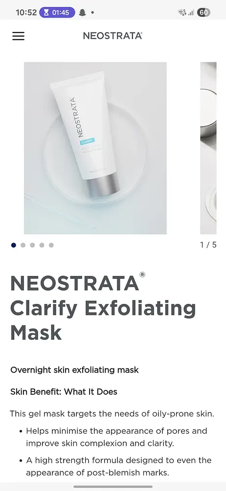 NeoStrata Clarify Exfoliating Mask