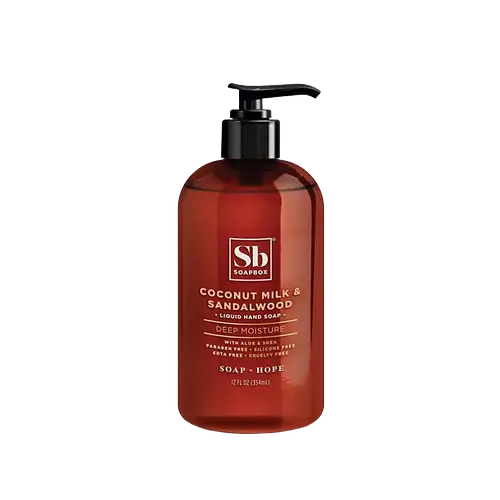 Soapbox Coconut Milk & Sandalwood Deep Moisture Liquid Hand Soap