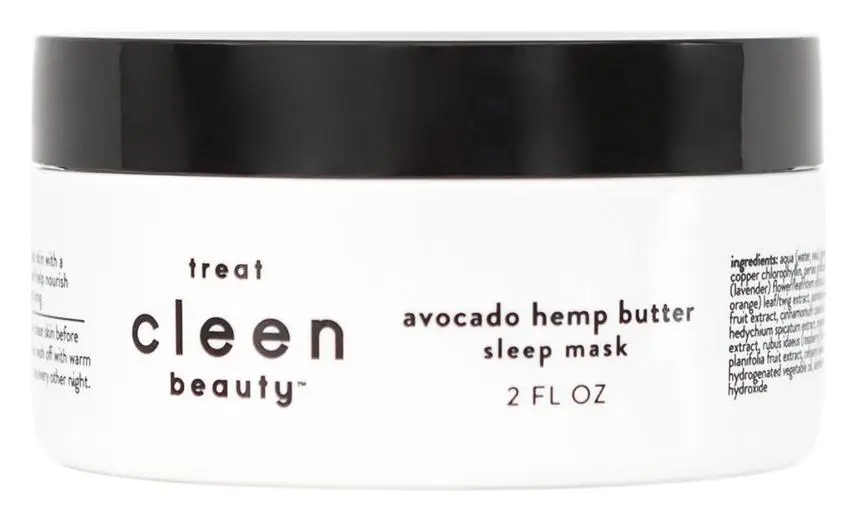 cleen beauty Sleep Mask with Avocado & Hemp Butter