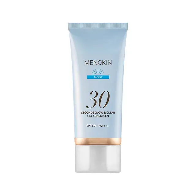Menokin 30 Seconds Glow & Clear Gel Sunscreen SPF 50+ Moist