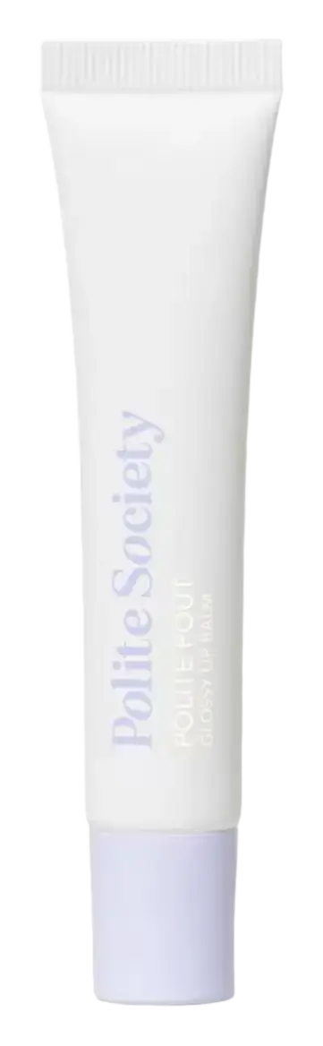 Polite Society Polite Pout Glossy Lip Balm Coconut Cream