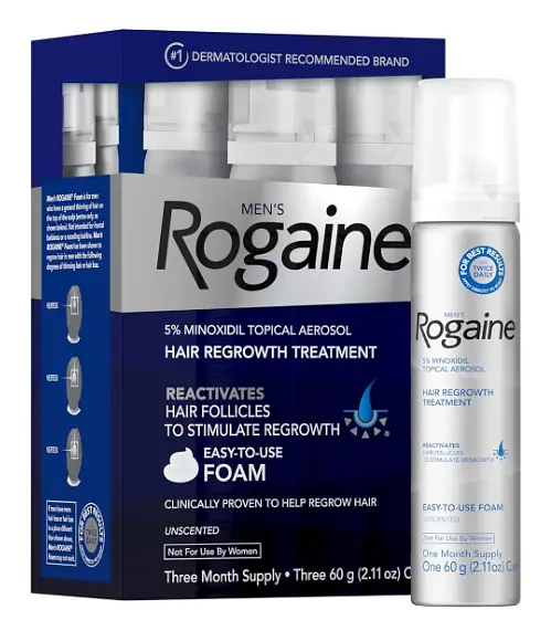 Regaine Men's 5% Minoxidil Topical Aerosol Hair Regrowth Treatment