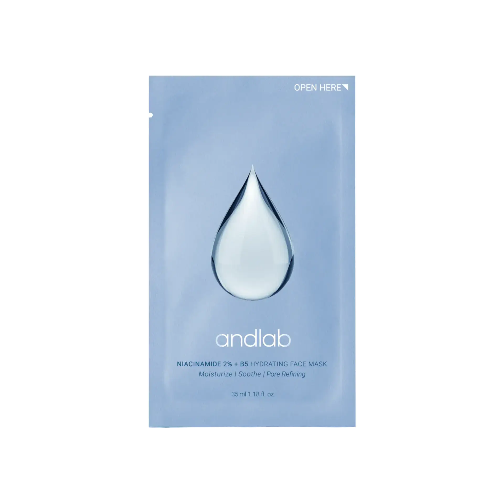 AndLab Niacinamide 2% + B5 Hydrating Face Mask