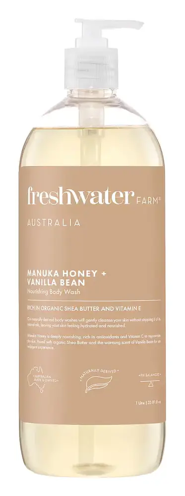 Freshwater Farm Manuka Honey & Vanilla Bean Nourishing Body Wash