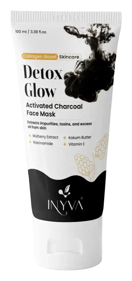 INYVA Detox Glow Activated Charcoal Face Mask