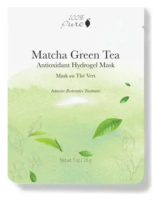 100% Pure Hydrogel Mask Matcha Green Tea Antioxidant