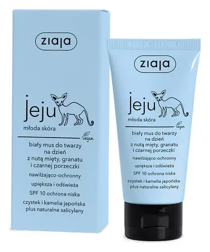 Ziaja Jeju Biały Mus Do Twarzy Na Dzień SPF 10