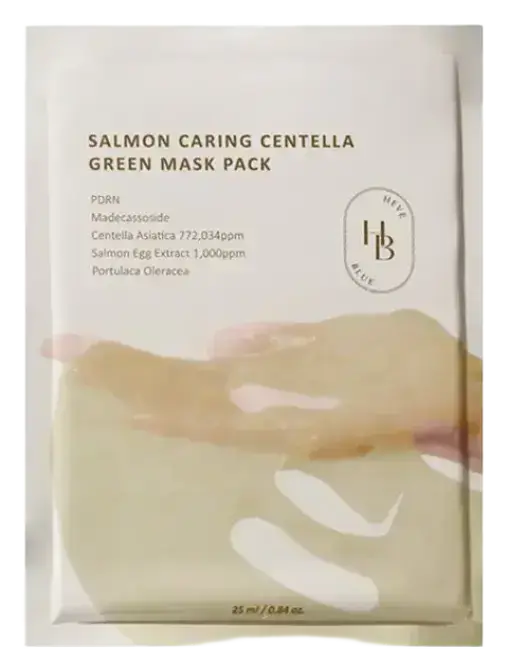 Heveblue Salmon Caring Centella Green Mask Pack