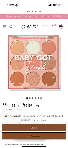 Colourpop Baby Got Peach