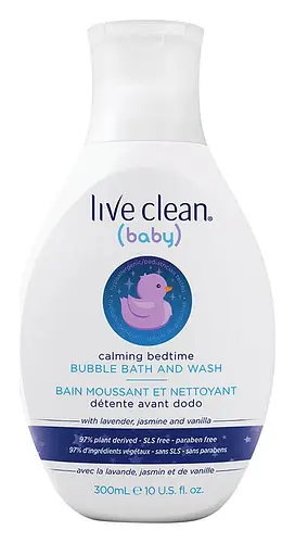 Live Clean Baby Calming Bedtime Bubble Bath And Wash