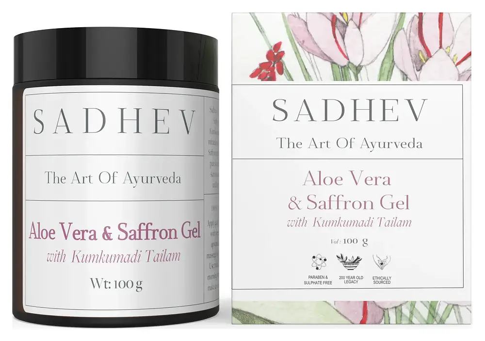 Sadhev Aloe Vera And Saffron Gel With Kumkumadi Tailam