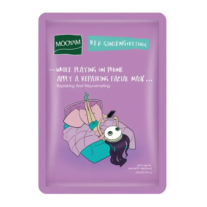 Mooyam Red Ginseng + Retinol Facial Mask