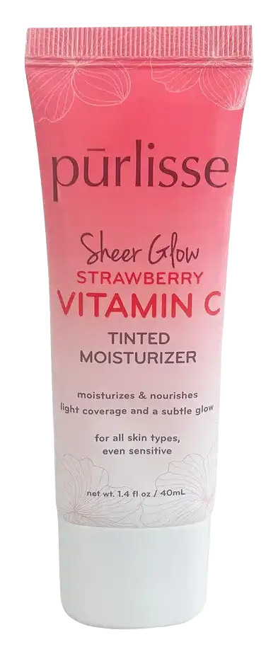 Purlisse Sheer Glow Strawberry Vitamin C Tinted Moisturizer Light