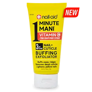 Nail-Aid 1 Minute Mani 3-In-1 Nail + Cuticle Buffing Exfoliator Vitamin C + Pink Grapefruit