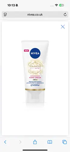 Nivea Cellular Luminous 630 Anti-Dark Spot Advanced Hand Cream SPF 15