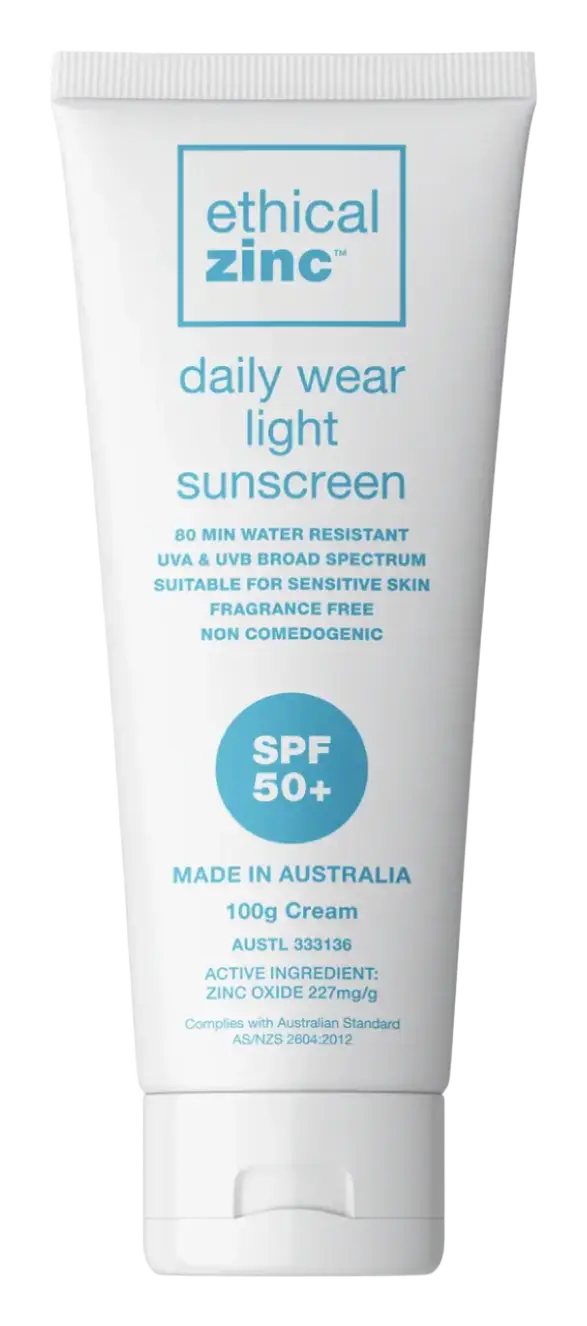 Ethical Zinc Daily Wear Light Sunscreen SPF 50+