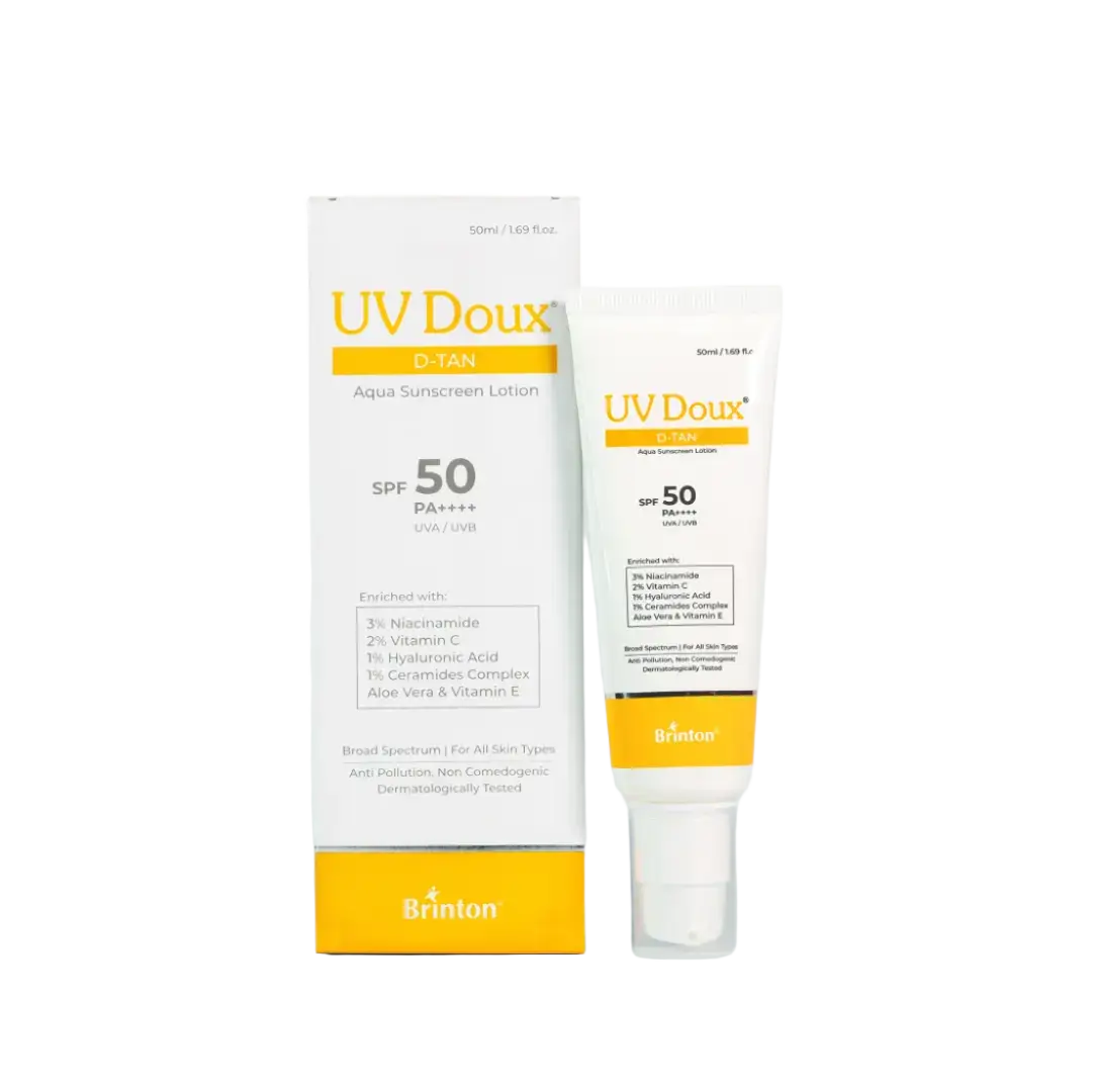 UV Doux D-Tan Aqua Sunscreen Lotion SPF 50