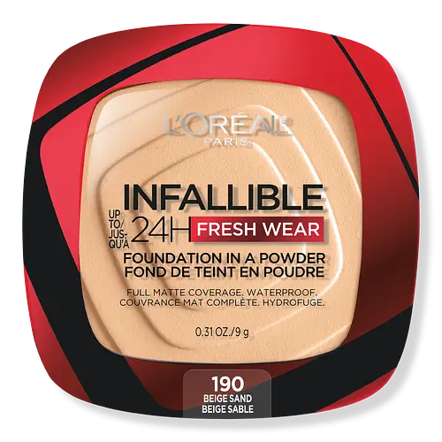 L'Oreal Infallible Fresh 24H Wear Foundation In A Powder 190 Beige Sand