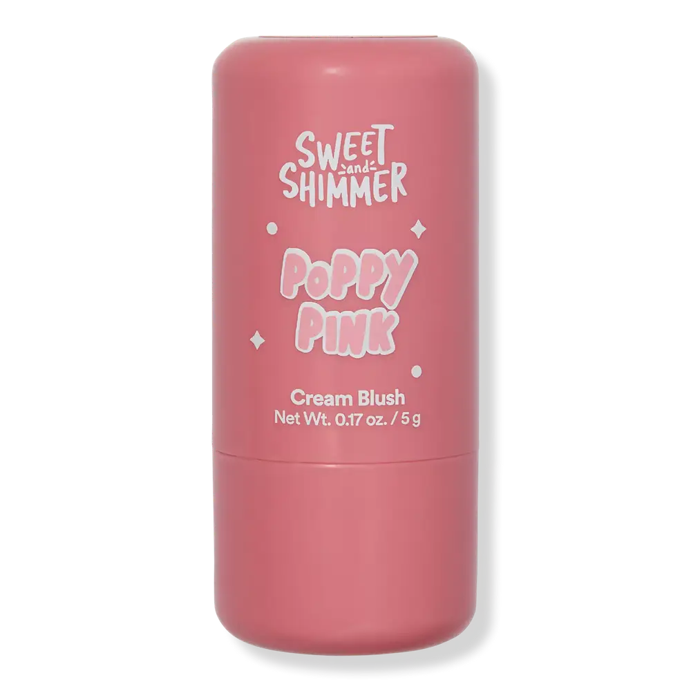 Sweet & Shimmer Cream Blush Stick Poppy Pink