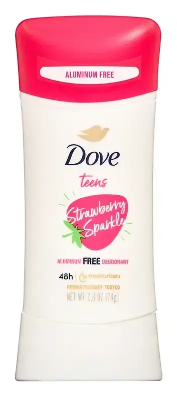 Dove Teens Deodorant Stick Strawberry Sparkle