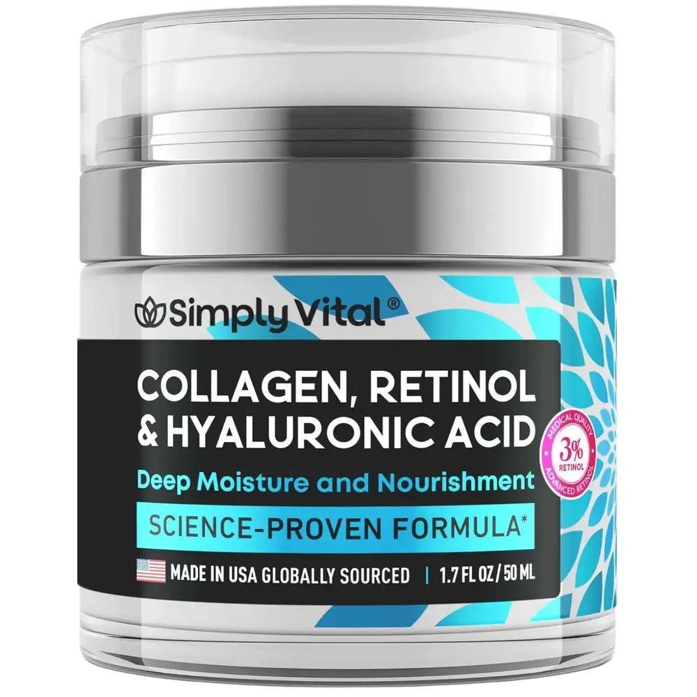 Simply Vital Collagen, Retinol & Hyaluronic Acid Cream