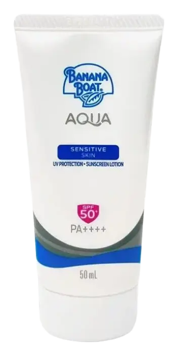 Banana Boat Aqua Sensitive Skin UV Protection Suncreen Lotion SPF50+ PA++++