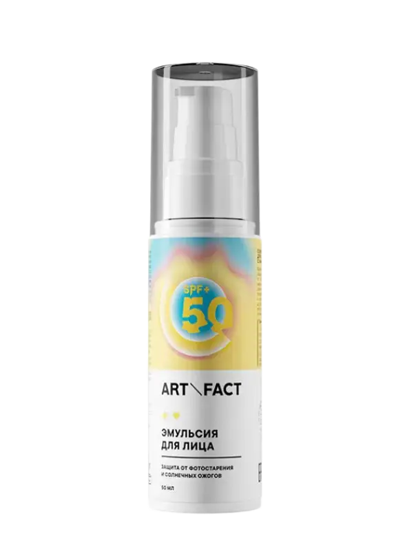 Art & Fact SORB M 10% + SORB S 2% + Ethylhexyl Methoxycinnamate 3,5% + Ethylhexyl Triazone 2% Emulsion SPF 50+