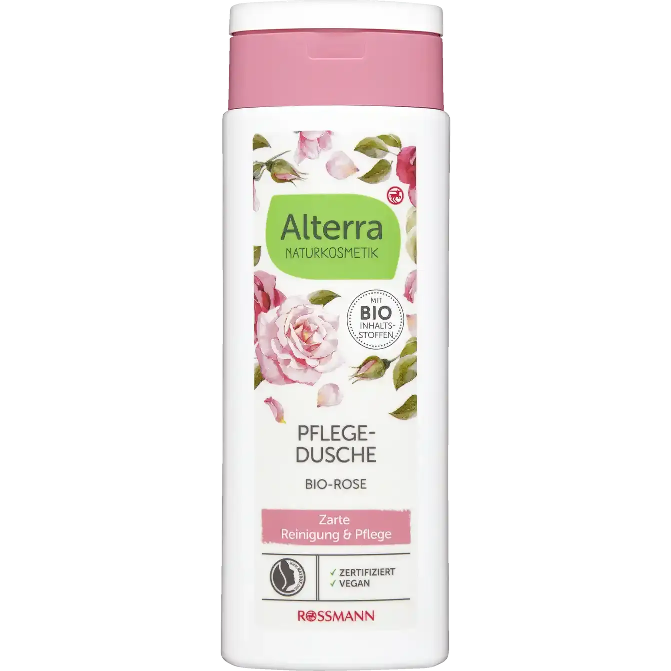 Alterra Naturkosmetik Pflegedusche Bio-Rose
