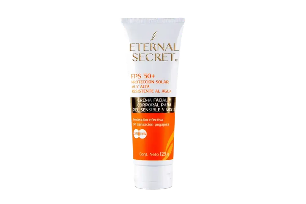 Eternal Secret SPF 50+ Proteccion Solar Muy Alta Resistente Al Agua