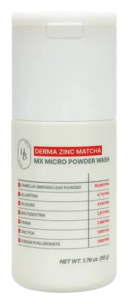 Heveblue Derma Zinc Matcha MX Micro Powder Wash