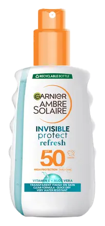 Garnier Ambre Solaire Invisible Protect Refresh Sun Protection Spray SPF50 UK