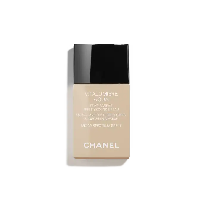 Chanel Vitalumière Aqua Ultra-Light Skin Perfecting Sunscreen Makeup SPF 15 12 Rose