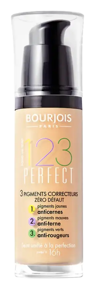 Bourjois Paris Fond de Teint 123 Perfect Foundation for Women 52 Vanille