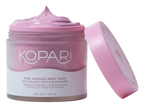 Kopari Pink Soufflé Body Mask with Niacinamide, Kaolin Clay, Dragon Fruit, & Coconut Oil