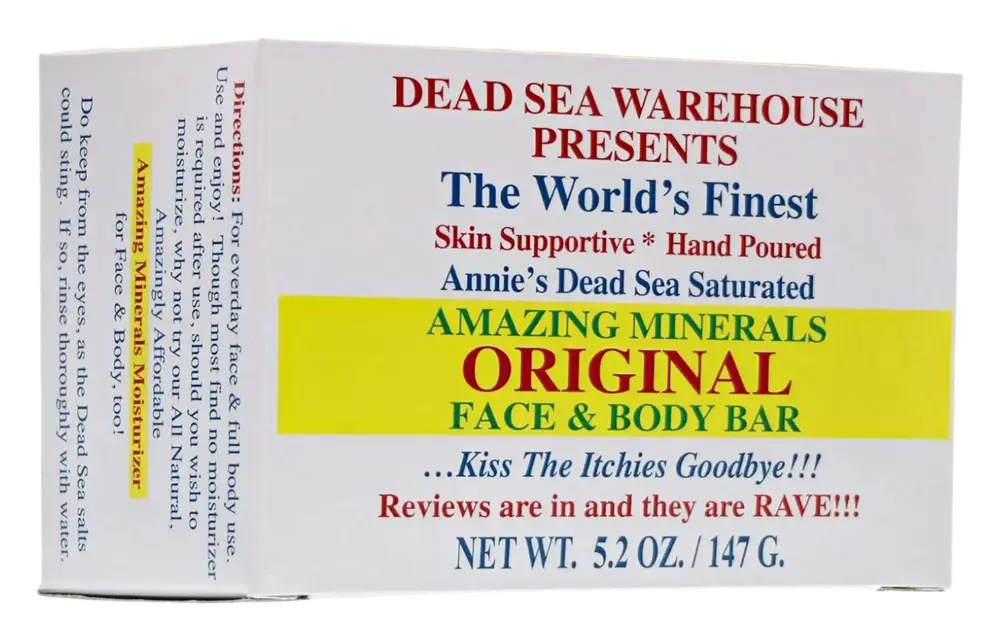 Dead Sea Warehouse Amazing Minerals Original Face And Body Bar